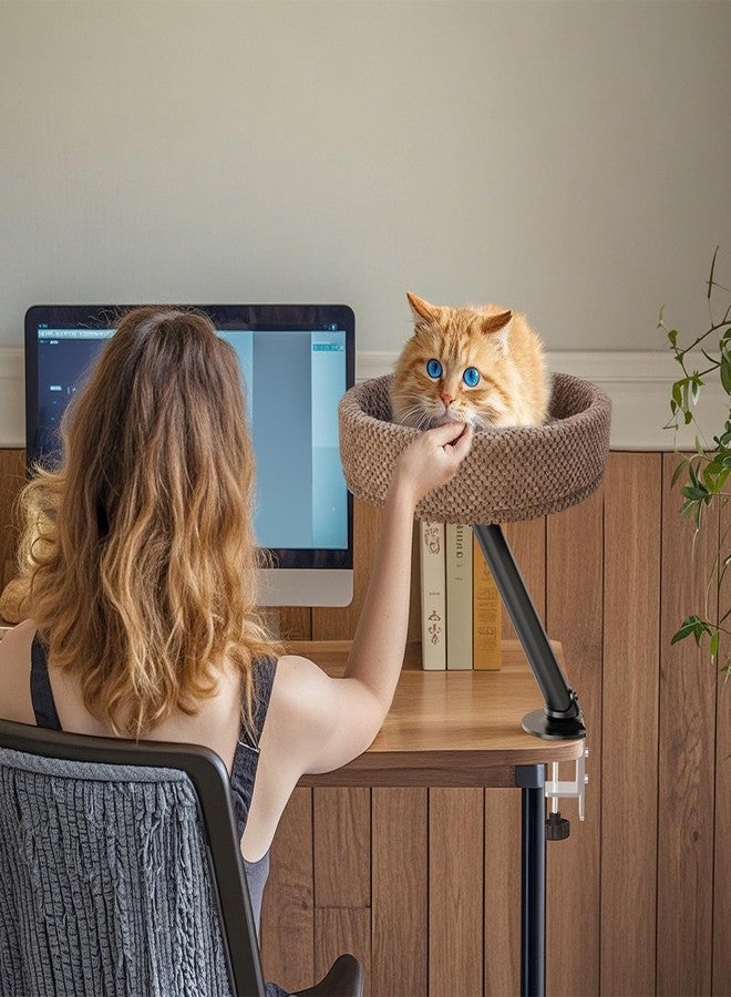 Simcat Modern Desk Cat Bed, Pet Cat Bed for Table Supports Up to 40 lbs, Removable Study Office Game Tables Indoor Cats Desk Beds - Image 5